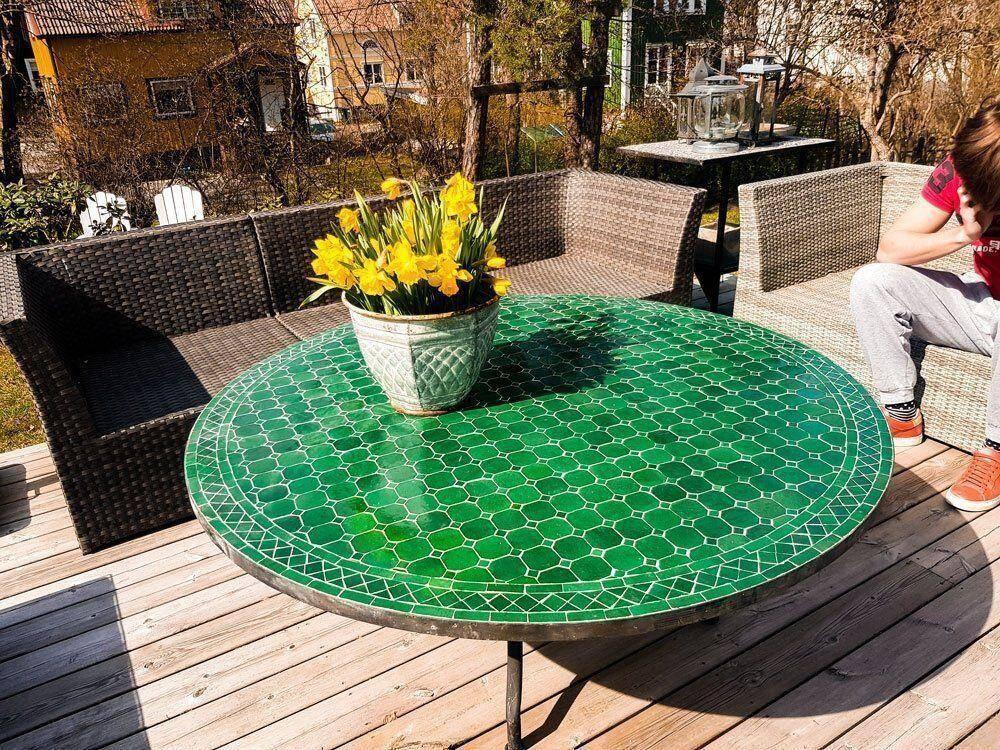 Mosaikbord grön