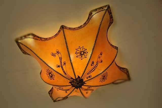 Taklampa Gul