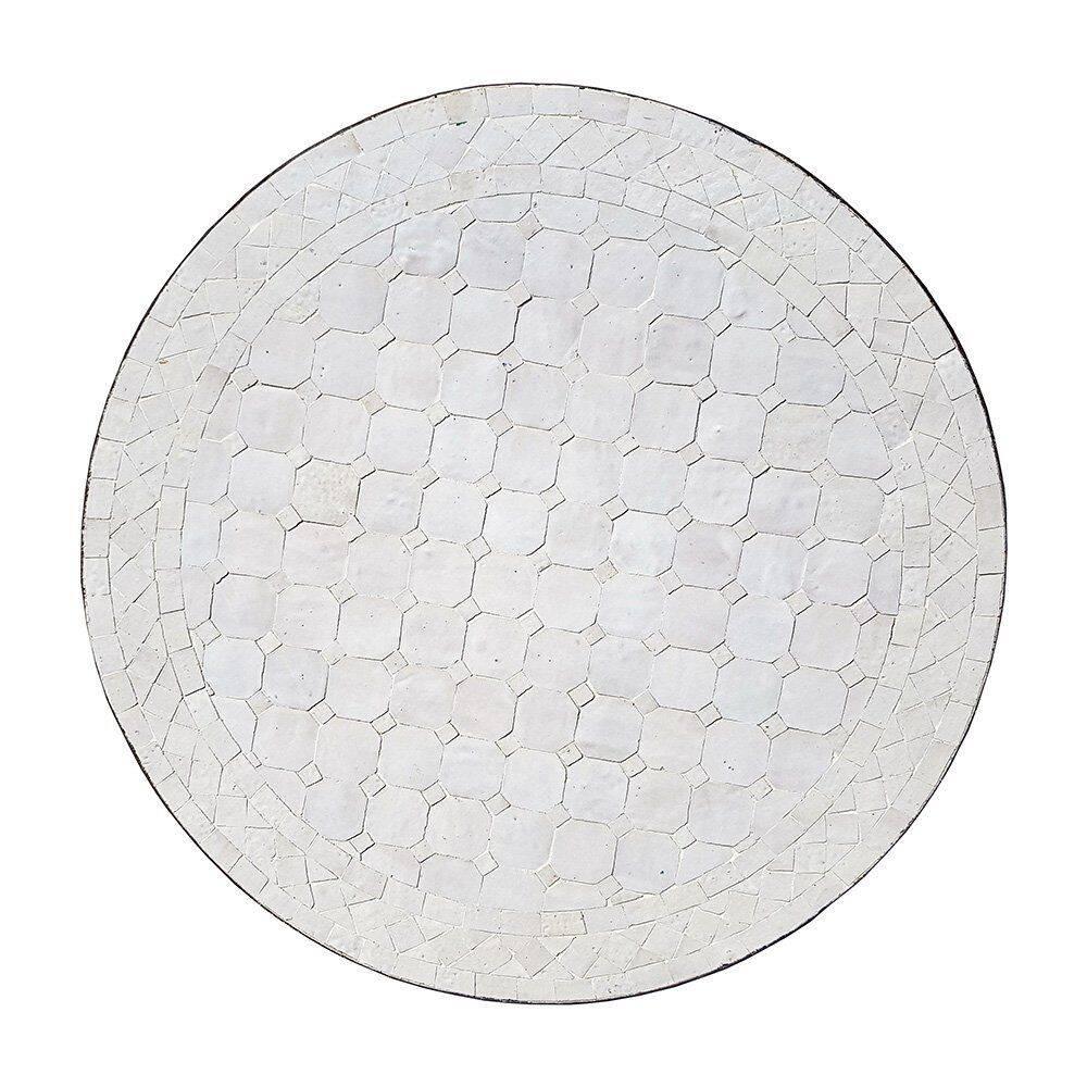 Mosaikbord vit