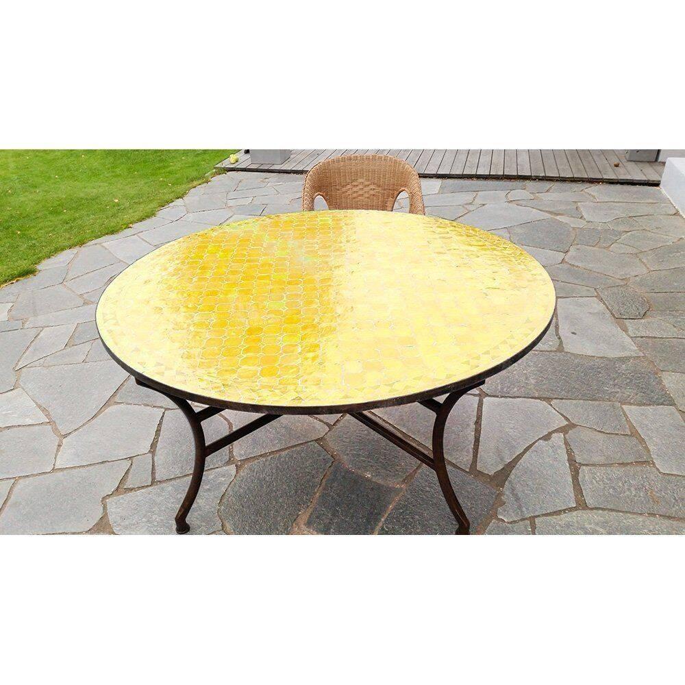 Mosaikbord Gul &Oslash;: 140 cm 